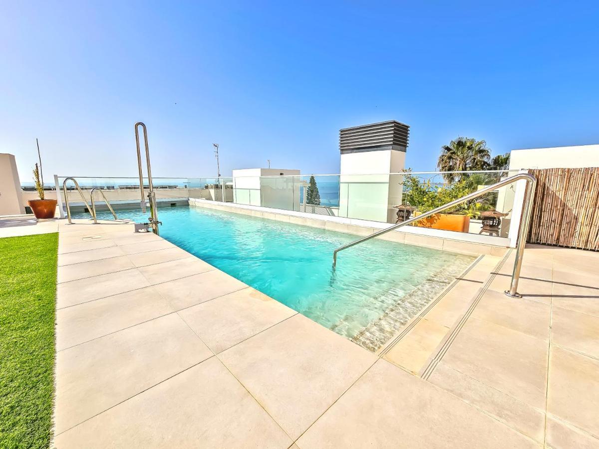 Oceanfront Duplex With A Rooftop Pool And Terrace El Puerto de Santa María Eksteriør billede