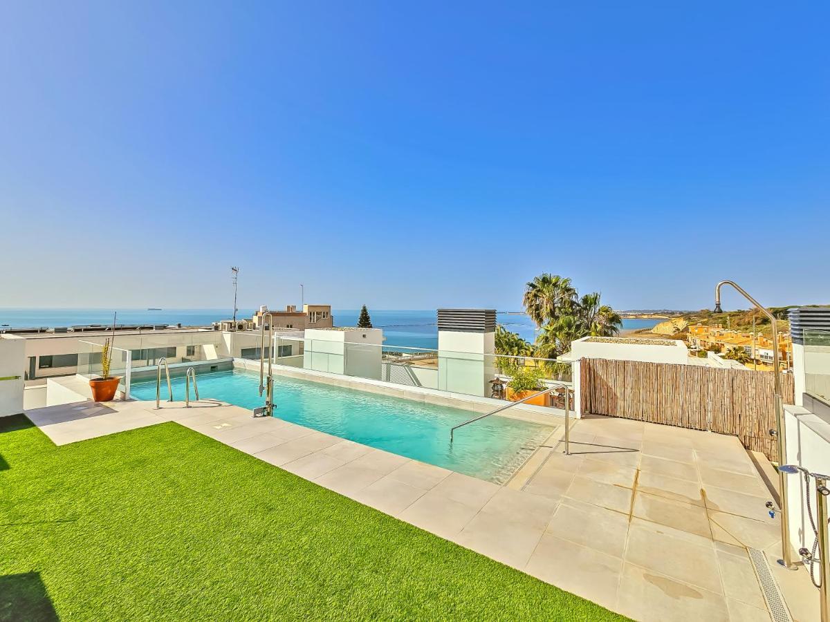 Oceanfront Duplex With A Rooftop Pool And Terrace El Puerto de Santa María Eksteriør billede