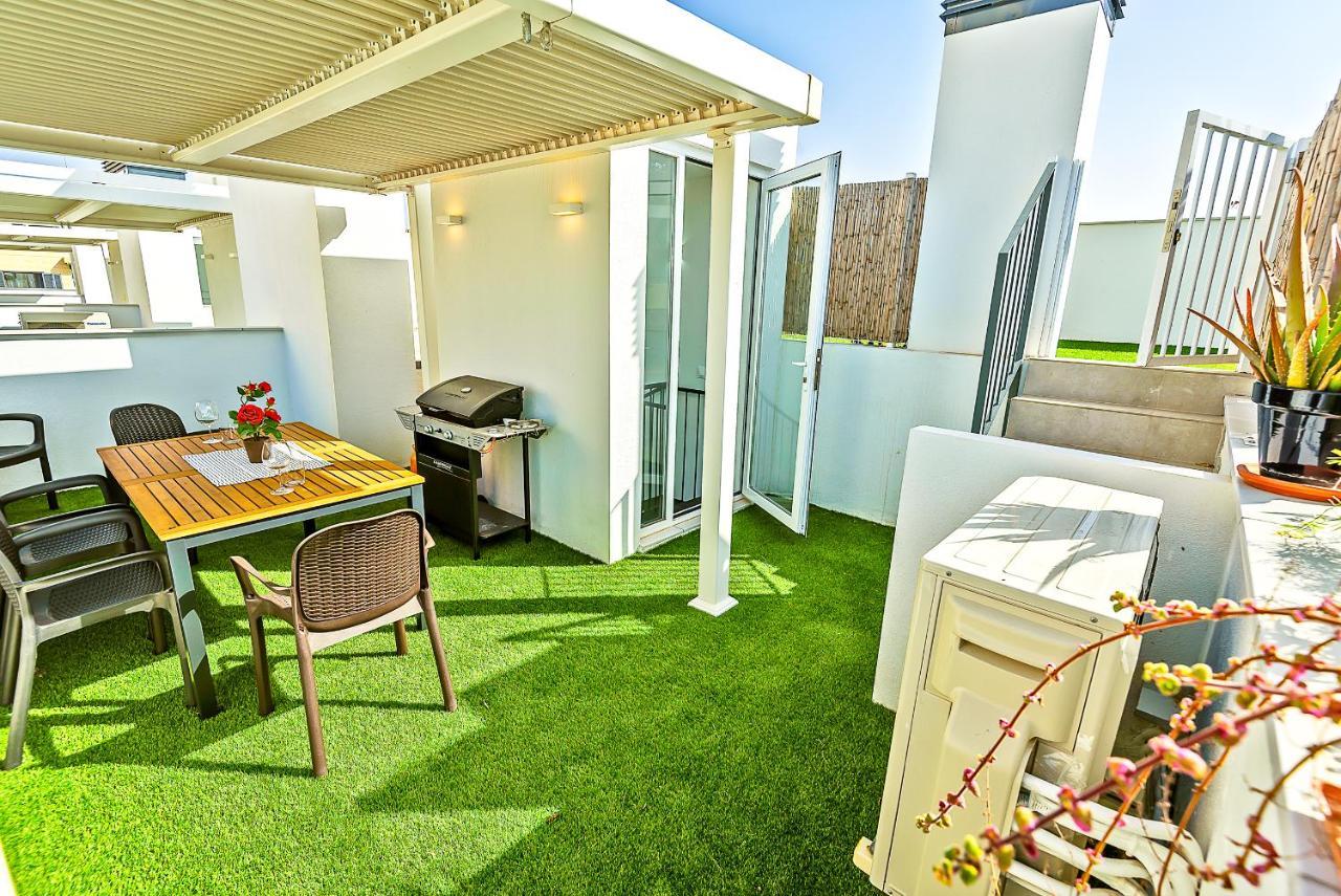 Oceanfront Duplex With A Rooftop Pool And Terrace El Puerto de Santa María Eksteriør billede